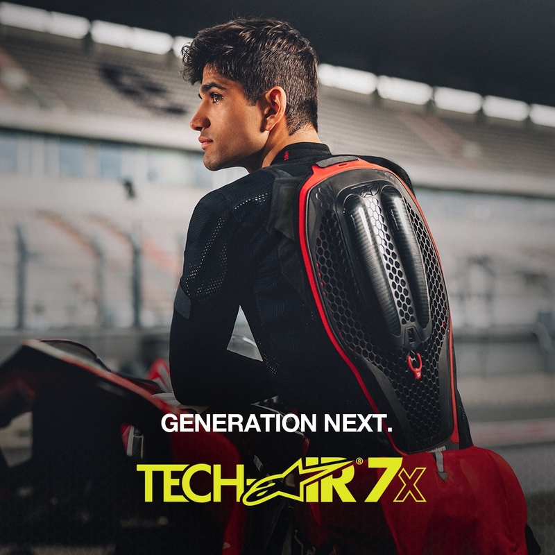 Alpinestars TECH-AIR®7X System airbagvest sort-rød
