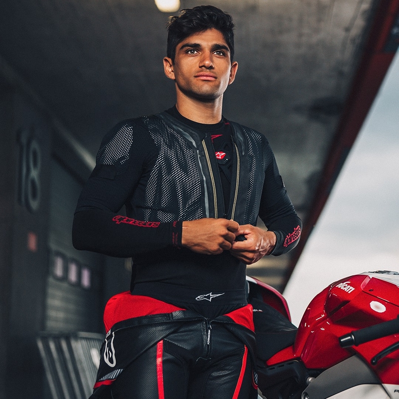 Alpinestars TECH-AIR®7X System airbagvest sort-rød