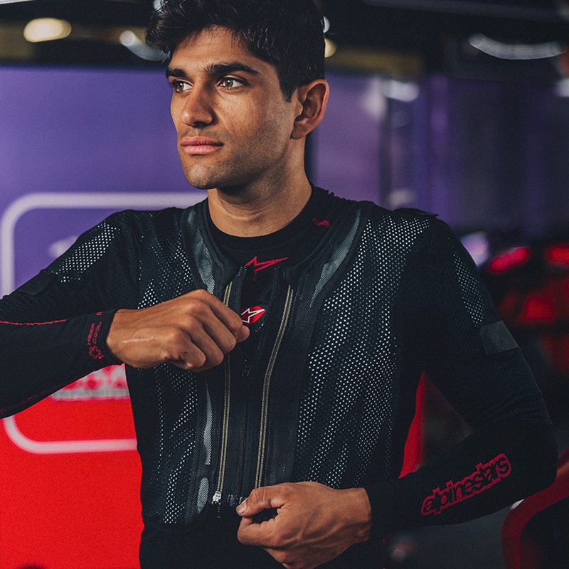 Alpinestars TECH-AIR®7X System airbagvest sort-rød