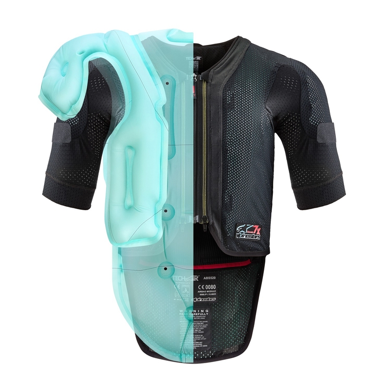Alpinestars TECH-AIR®7X System airbagvest sort-rød