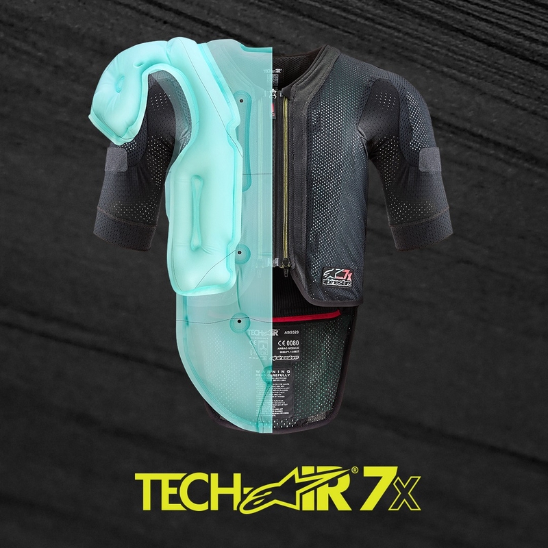 Alpinestars TECH-AIR®7X System airbagvest sort-rød