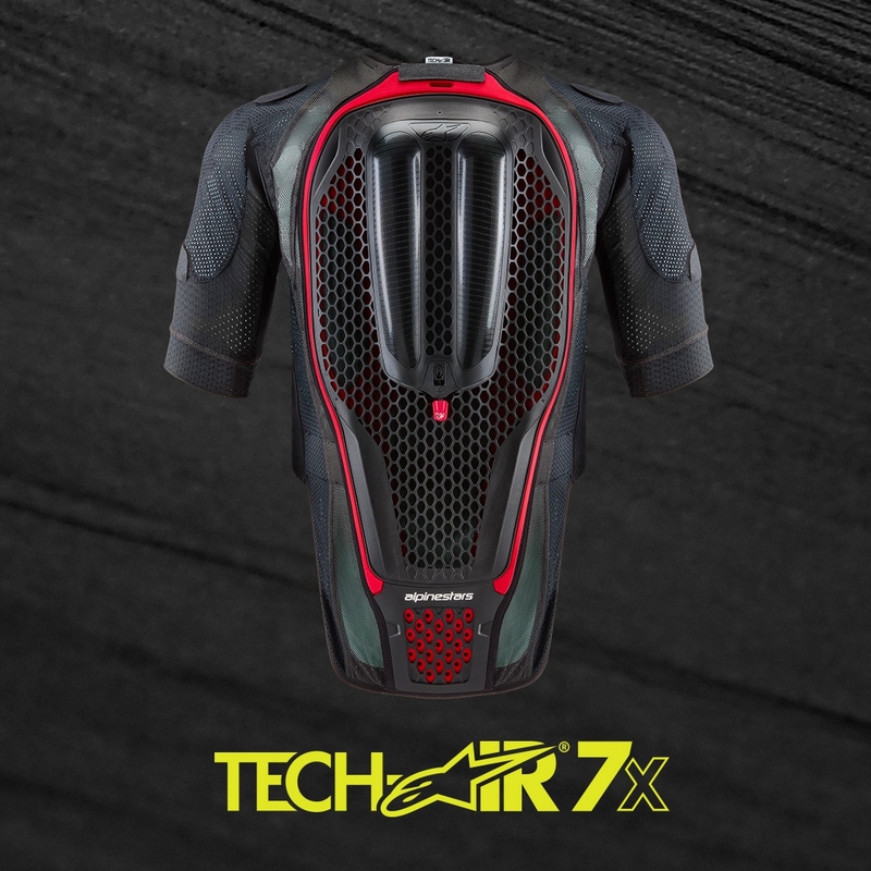 Alpinestars TECH-AIR®7X System airbagvest sort-rød