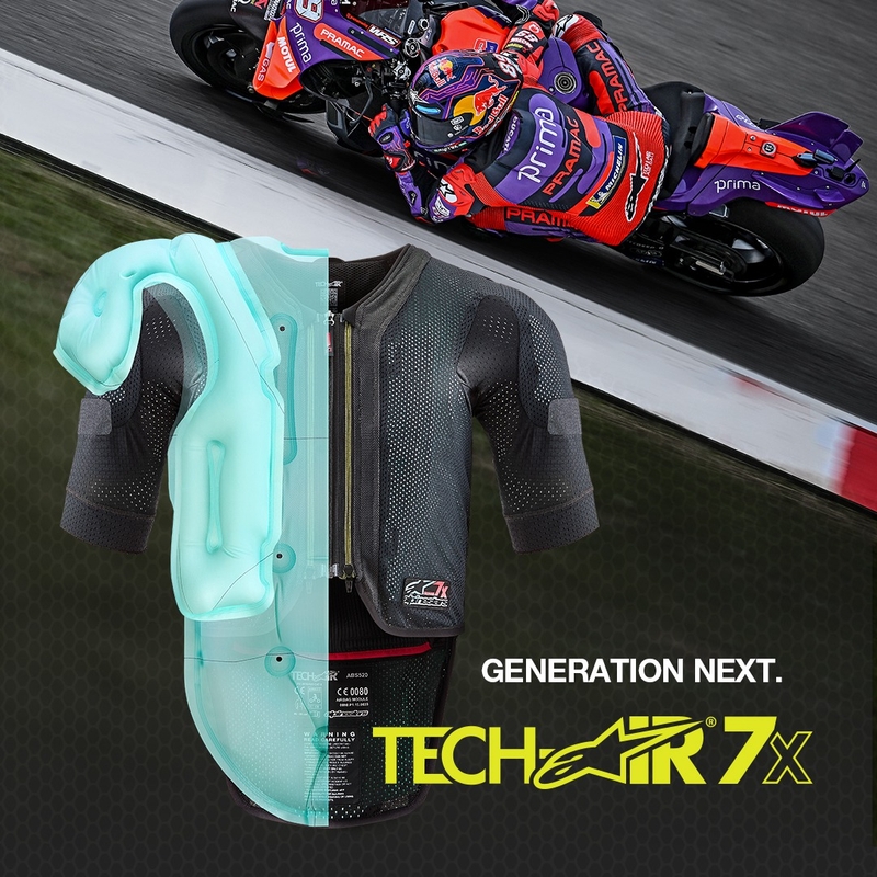 Alpinestars TECH-AIR®7X System airbagvest sort-rød