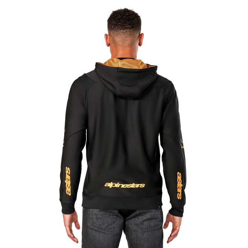 Alpinestars Sessions 3 Hoodie sort og guld