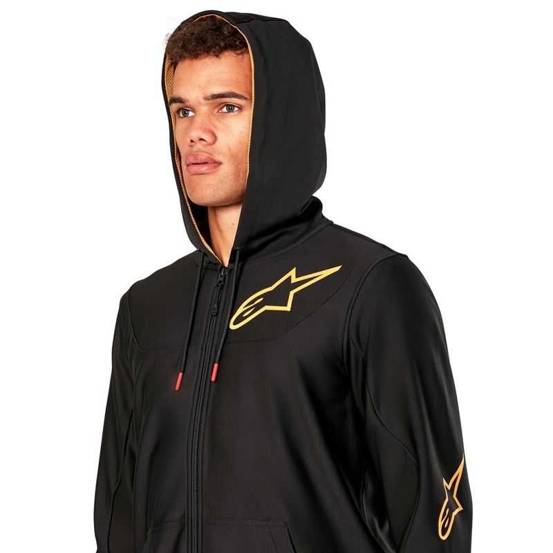 Alpinestars Sessions 3 Hoodie sort og guld