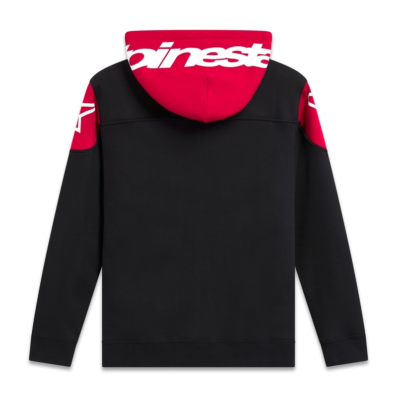 Alpinestars Velocity Hoodie sort og rød