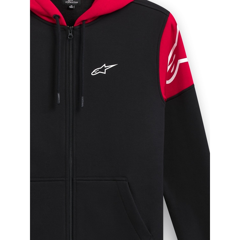 Alpinestars Velocity Hoodie sort og rød