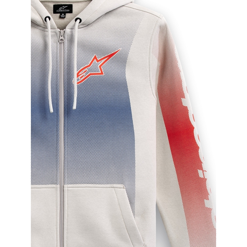 Alpinestars Arising hættetrøje hvid-offhvid-blå-rød