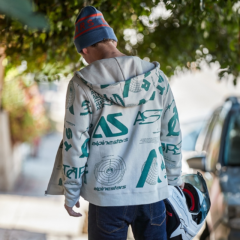Alpinestars Determinant Hoodie hvid offwhite