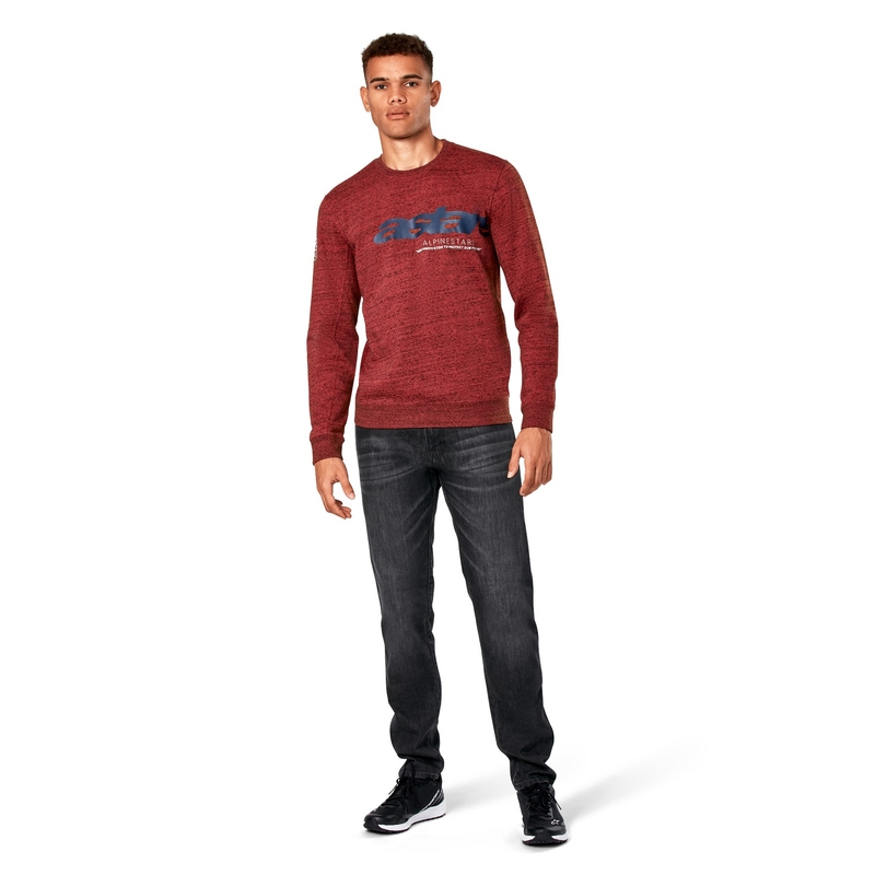 Alpinestars Episode Crew Fleece mørkerød