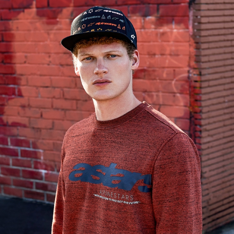 Alpinestars Episode Crew Fleece mørkerød
