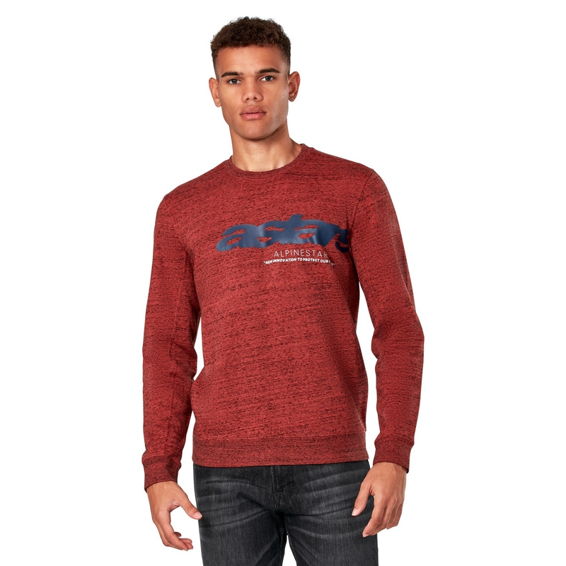 Alpinestars Episode Crew Fleece mørkerød