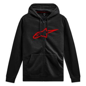 Alpinestars Ageless Zip Hoodie 3 sort og rød