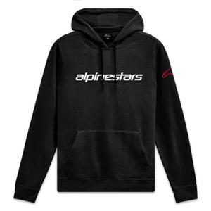 Alpinestars Wordmark Hoodie 3 sort, hvid og rød