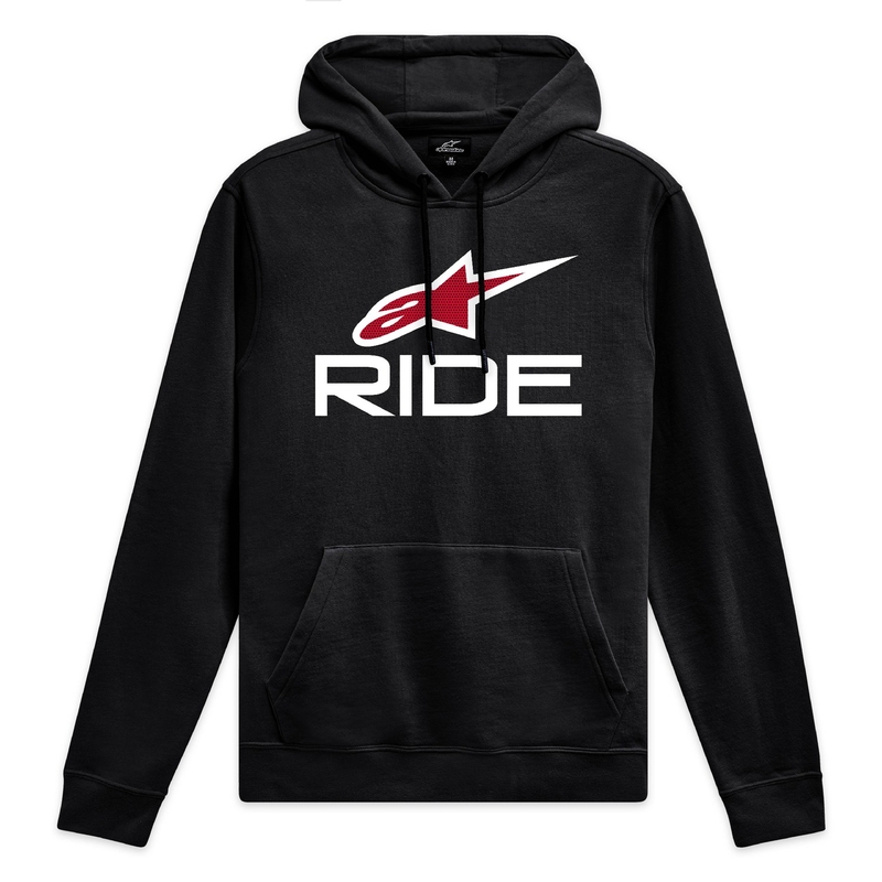 Alpinestars Ride Hoodie 4 sort, hvid og rød