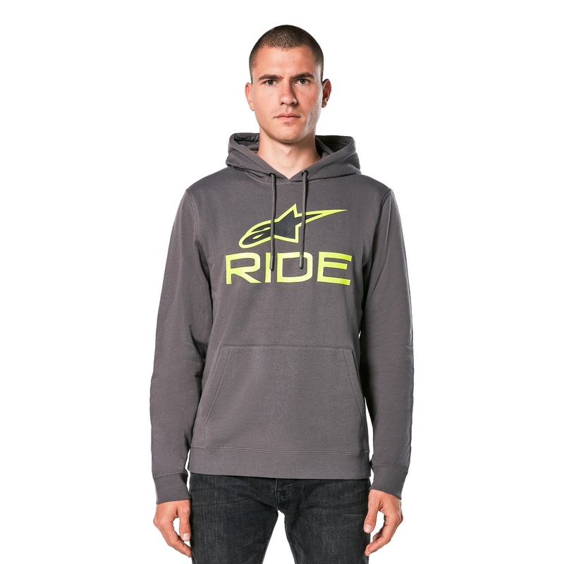 Alpinestars Ride 4.0 grå-gul-sort hættetrøje