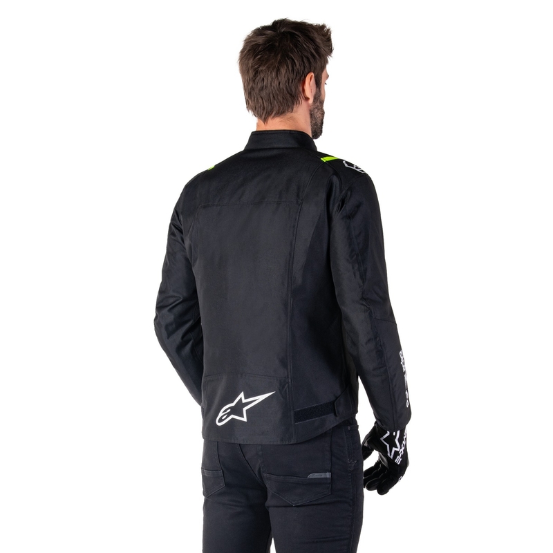 Alpinestars T-SPS 2 vandtæt motorcykeljakke i sort, hvid og fluogul