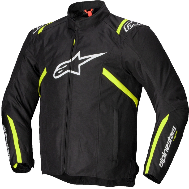 Alpinestars T-SPS 2 vandtæt motorcykeljakke i sort, hvid og fluogul