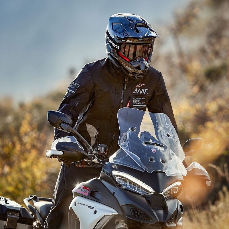 Alpinestars AMT-8 Stretch Drystar XF Motorcykeljakke Sort