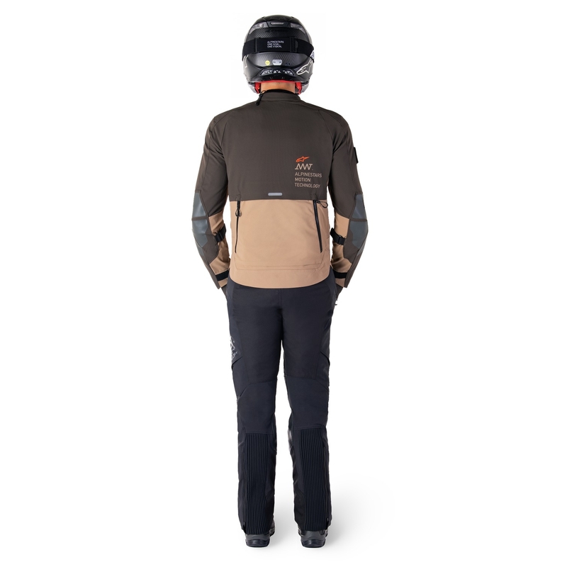 Alpinestars AMT-8 Stretch Drystar XF brun-khaki motorcykeljakke