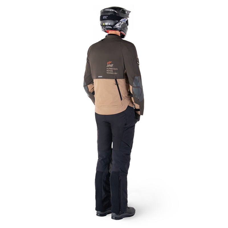 Alpinestars AMT-8 Stretch Drystar XF brun-khaki motorcykeljakke