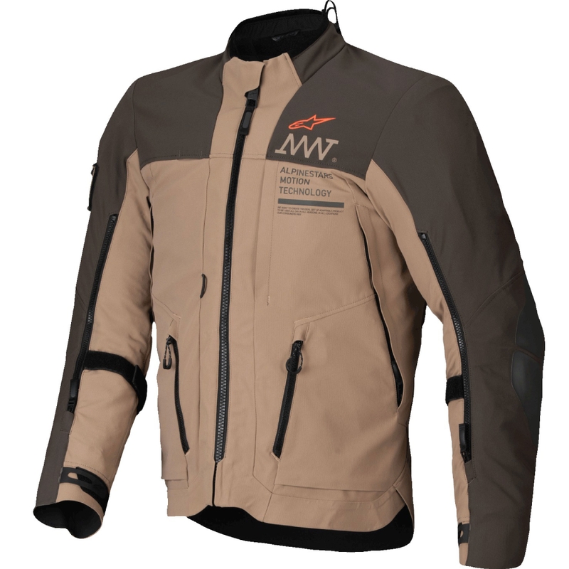 Alpinestars AMT-8 Stretch Drystar XF brun-khaki motorcykeljakke