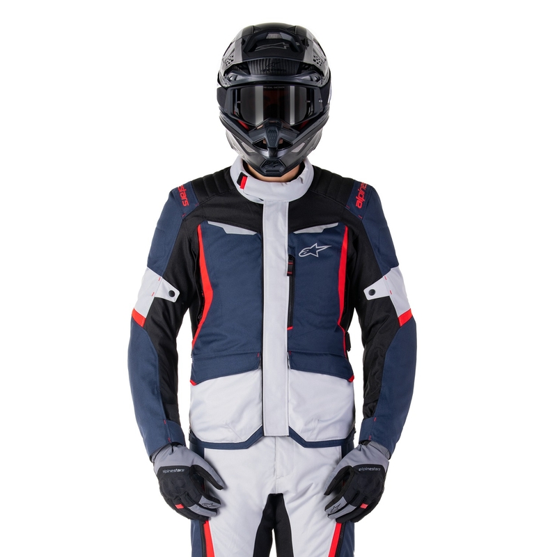 Alpinestars ST-1 vandtæt motorcykeljakke mørkeblå-sort-rød