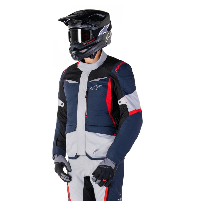 Alpinestars ST-1 vandtæt motorcykeljakke mørkeblå-sort-rød