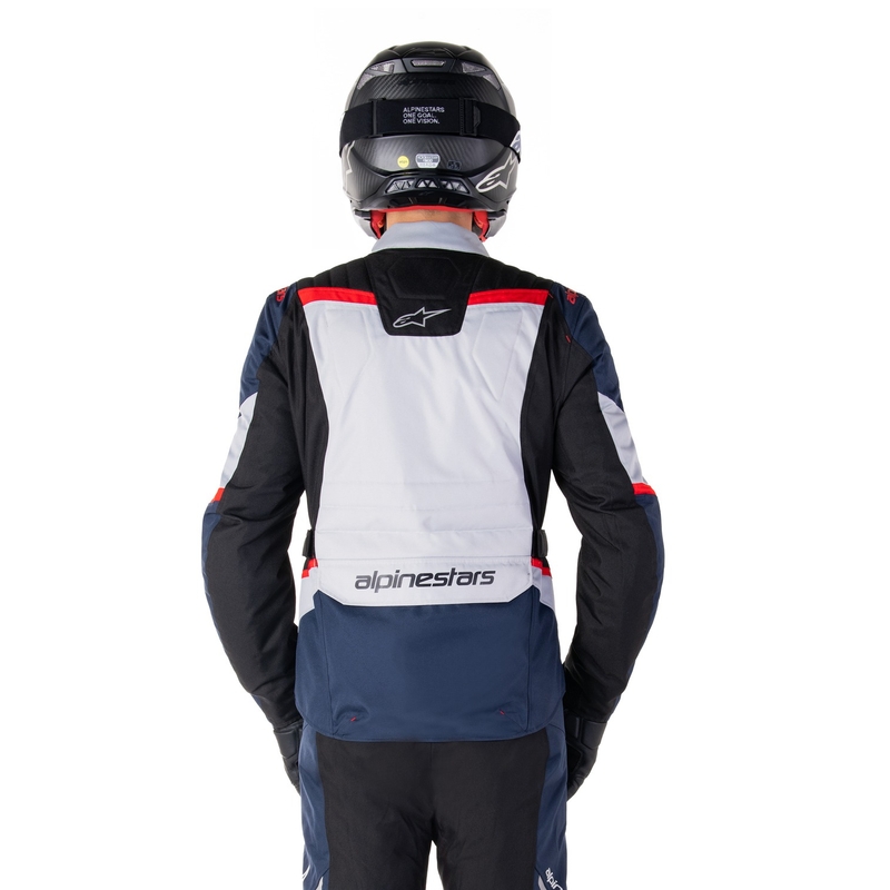 Alpinestars ST-1 vandtæt motorcykeljakke mørkeblå-sort-rød