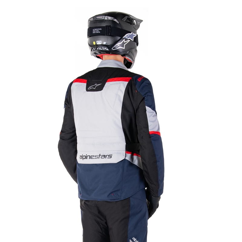 Alpinestars ST-1 vandtæt motorcykeljakke mørkeblå-sort-rød