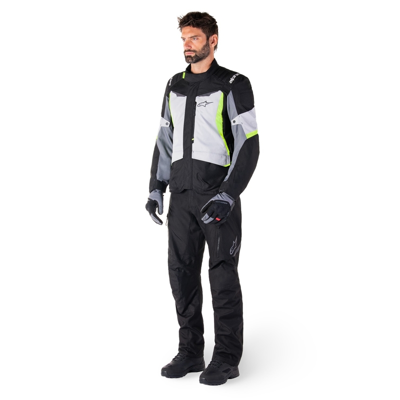 Alpinestars ST-1 Vandtæt grå-sort-fluogul motorcykeljakke