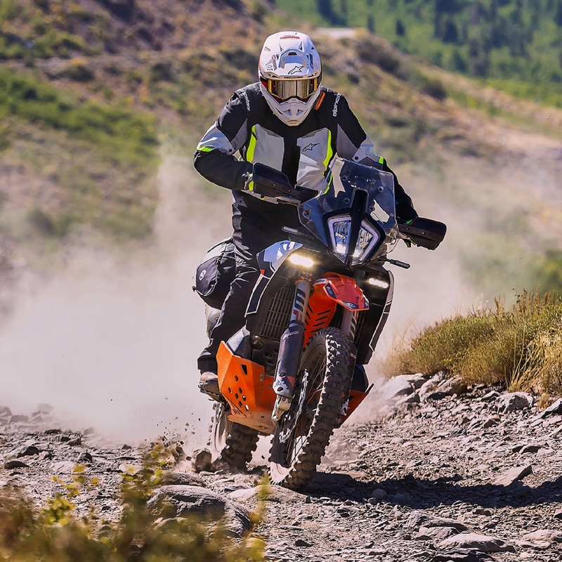 Alpinestars ST-1 Vandtæt grå-sort-fluogul motorcykeljakke