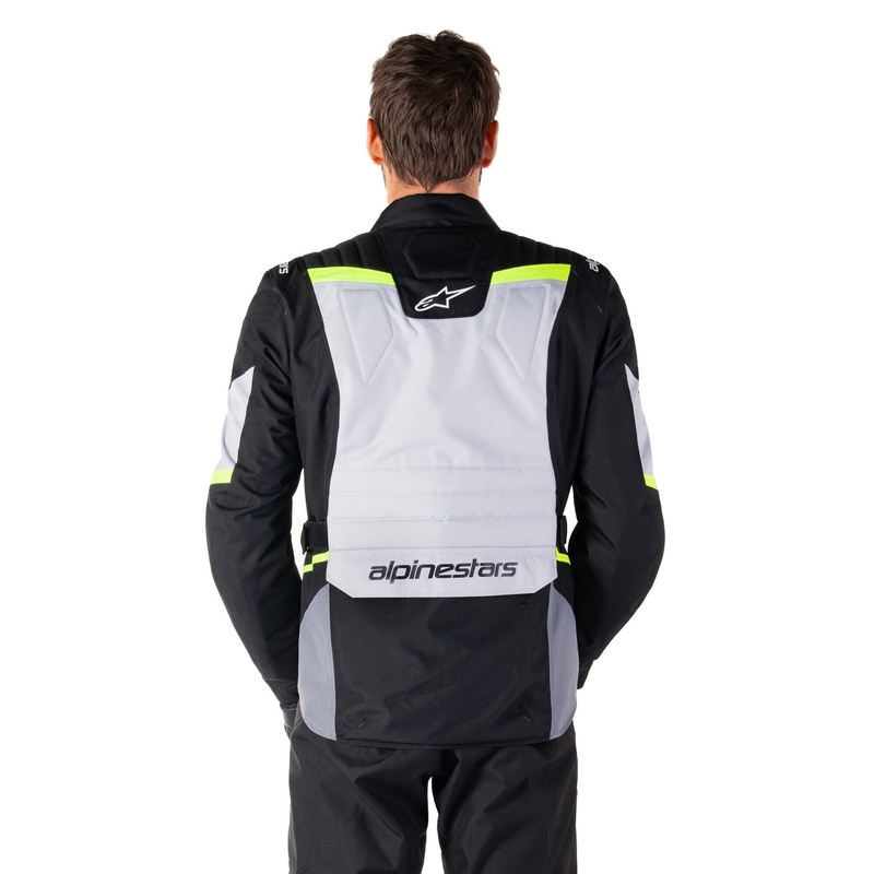 Alpinestars ST-1 Vandtæt grå-sort-fluogul motorcykeljakke