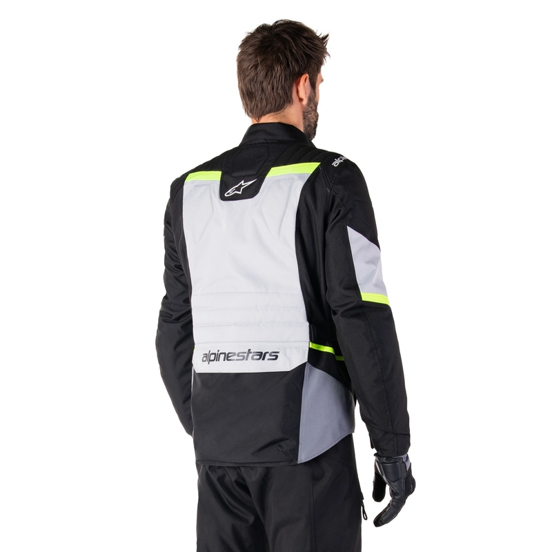 Alpinestars ST-1 Vandtæt grå-sort-fluogul motorcykeljakke