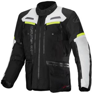 Alpinestars Bogota PRO Drystar sort-grå-fluogul motorcykeljakke