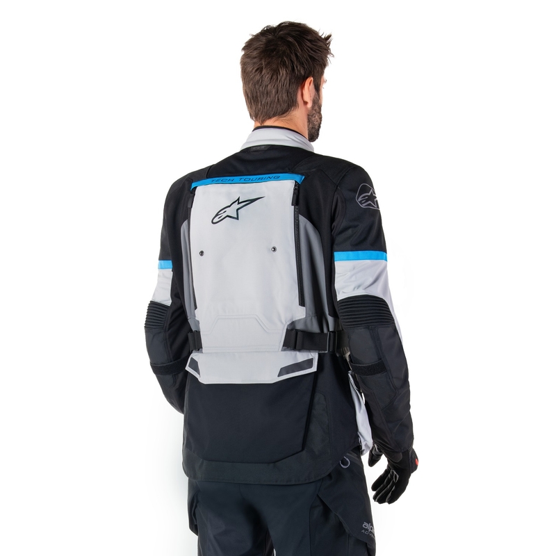 Alpinestars Bogota PRO Drystar grå-sort-blå motorcykeljakke
