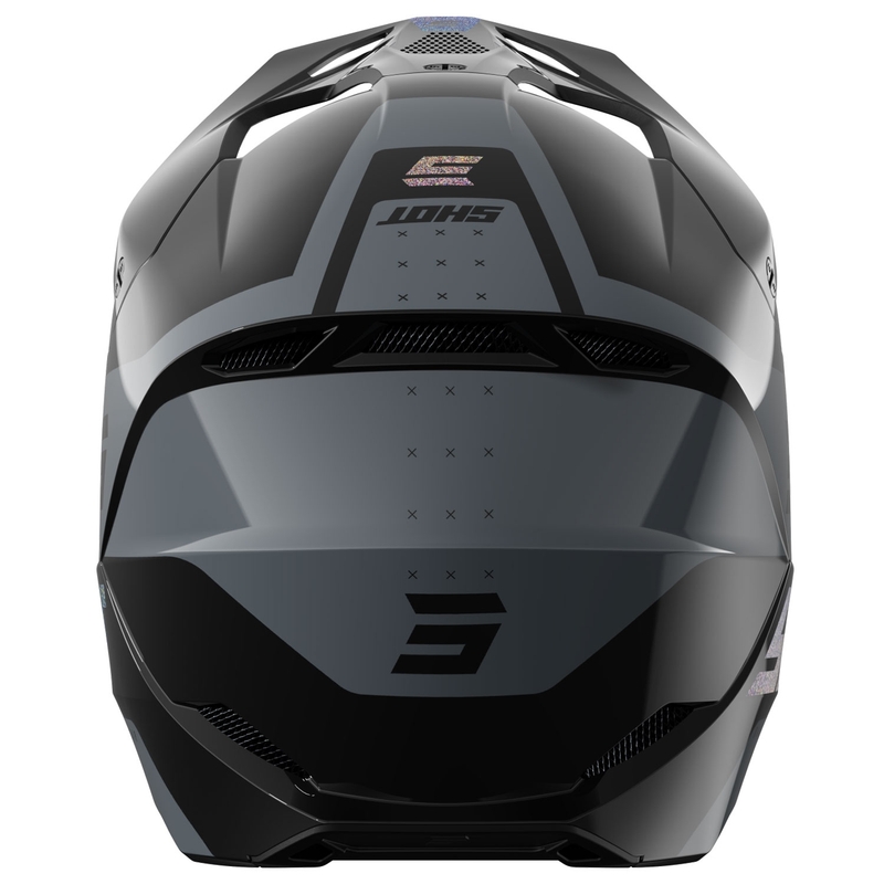Motocrosshjelm Shot Furious League holografisk sort