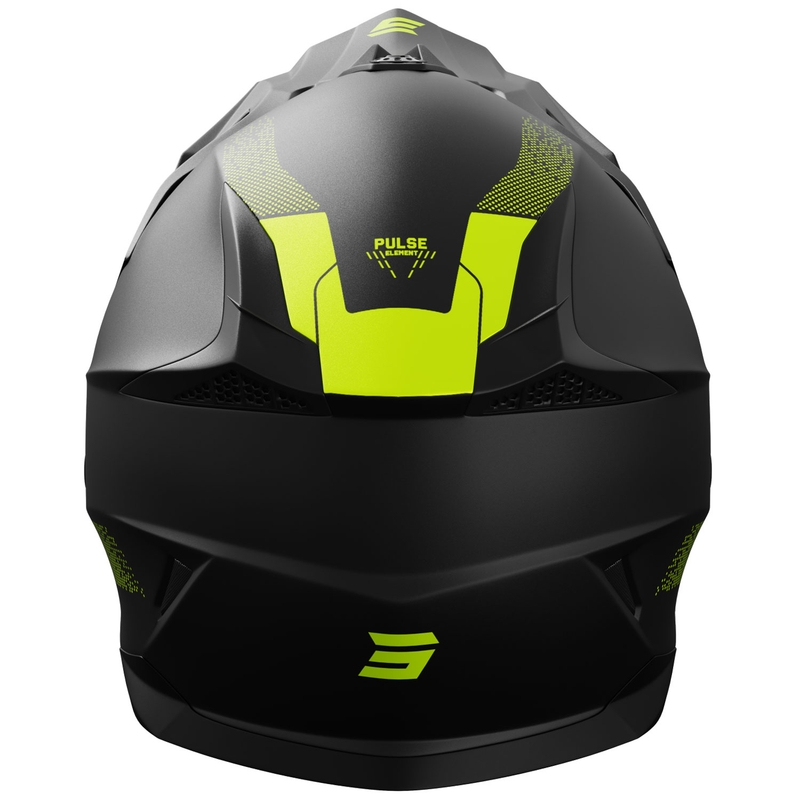 Motocrosshjelm Shot Pulse Element mat fluogul
