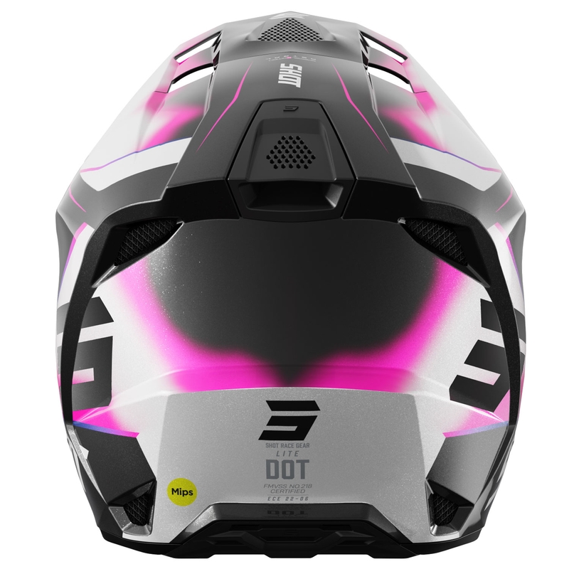 Motocrosshjelm Shot Lite Astral blå-pink
