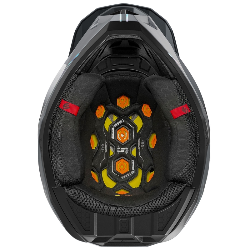 Motocrosshjelm Shot Lite Challenger pearl grey holografisk