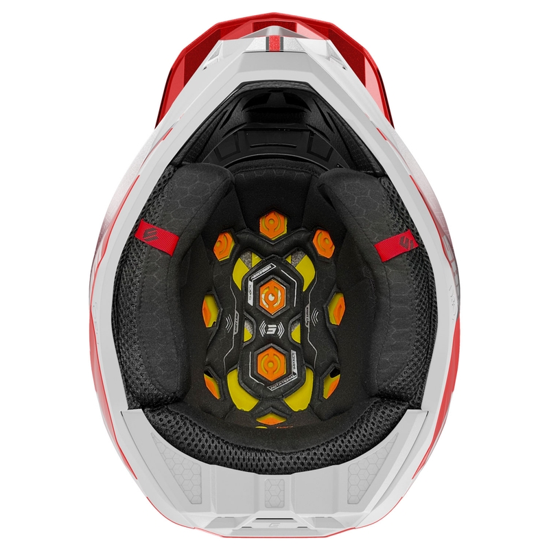 Motocrosshjelm Shot Lite Challenger pearl red