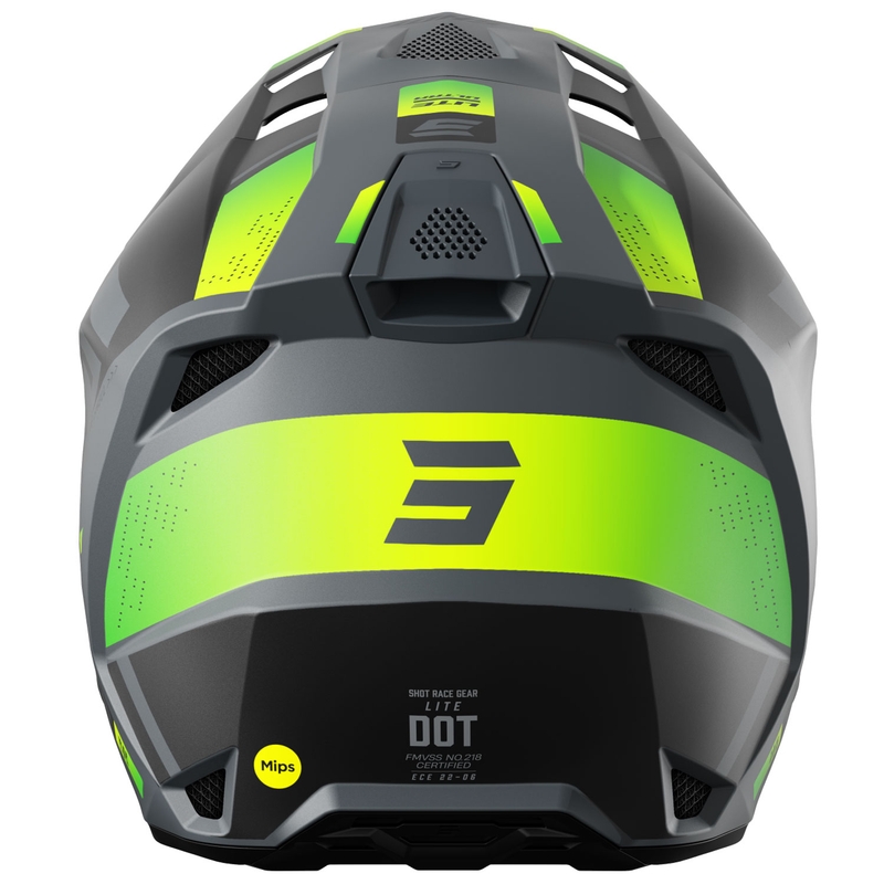 Motocrosshjelm Shot Lite Ultra matt fluogul