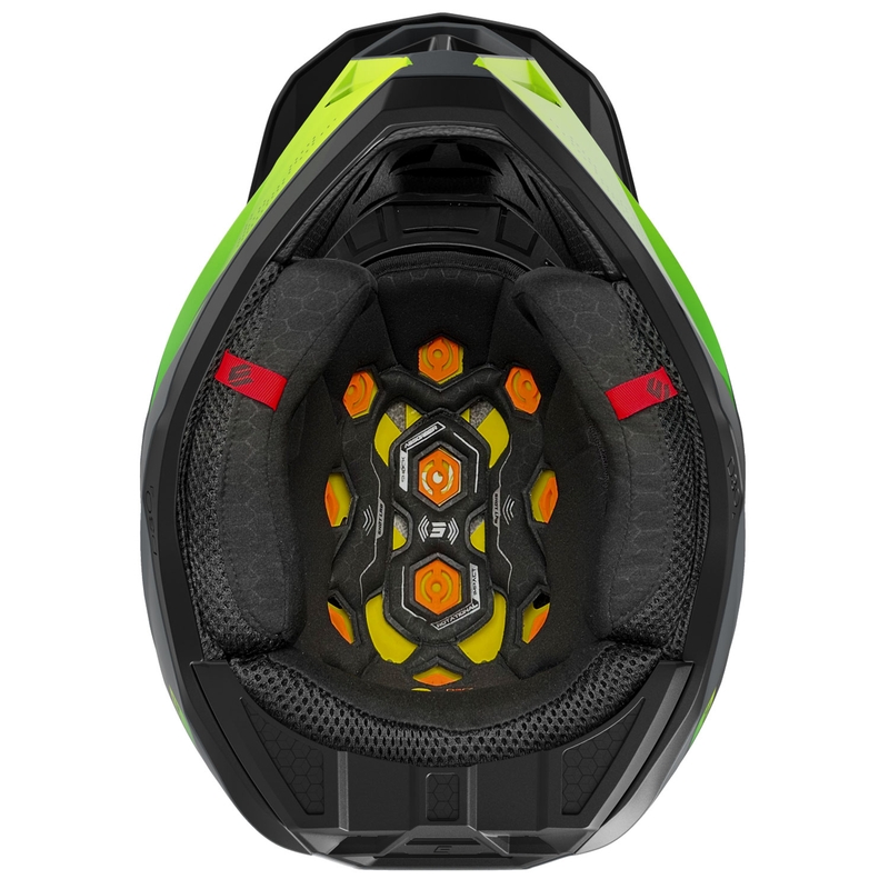 Motocrosshjelm Shot Lite Ultra matt fluogul
