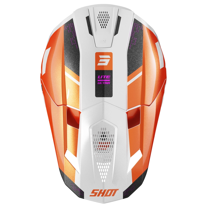 Motocrosshjelm Shot Lite Ultra pearl orange