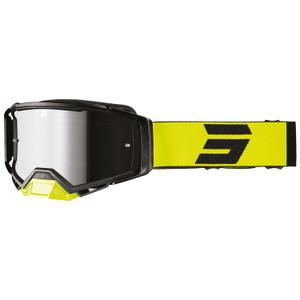 Motocrossbrille Shot Core fluogul med iridium-plexi