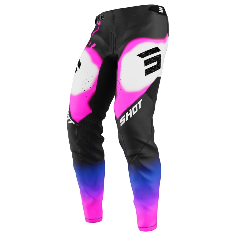 Motocross-bukser Shot Aerolite Astral blå-pink