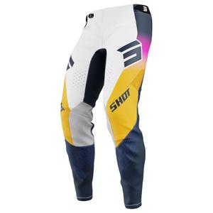 Motocrossbukser Shot Aerolite Ultra blå-orange-pink