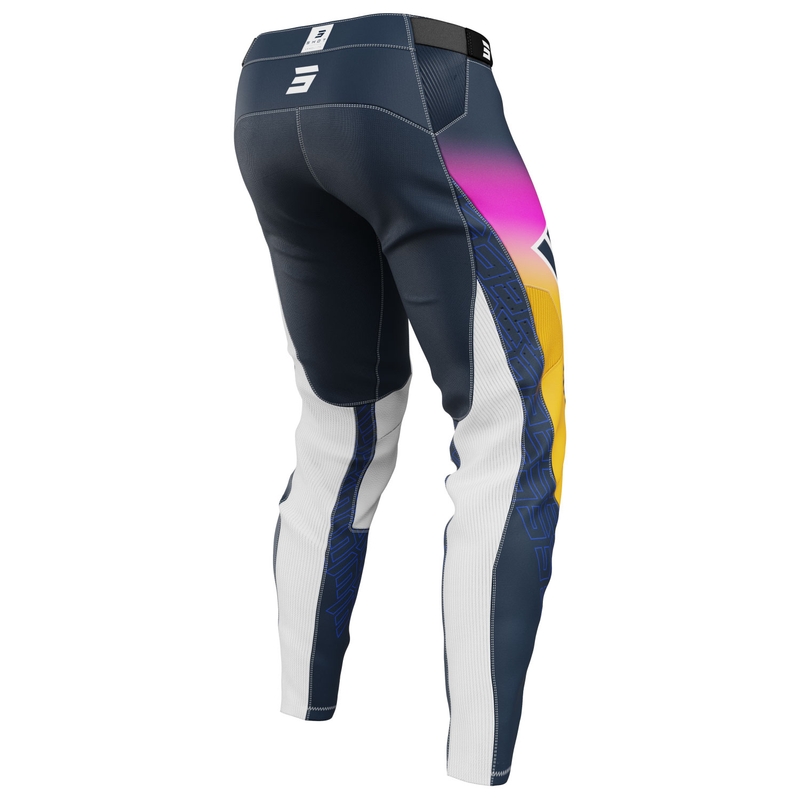 Motocrossbukser Shot Aerolite Ultra blå-orange-pink