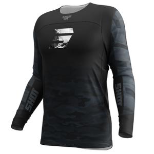 Motocrosstrøje Shot Contact Tactic sort-grå