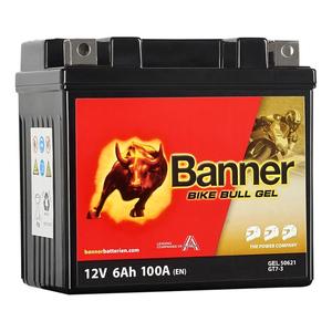 Gelbatteri Banner Bike Bull GEL 506 21/BGTZ7-S - GTZ7-S 12V, 6Ah, 100A